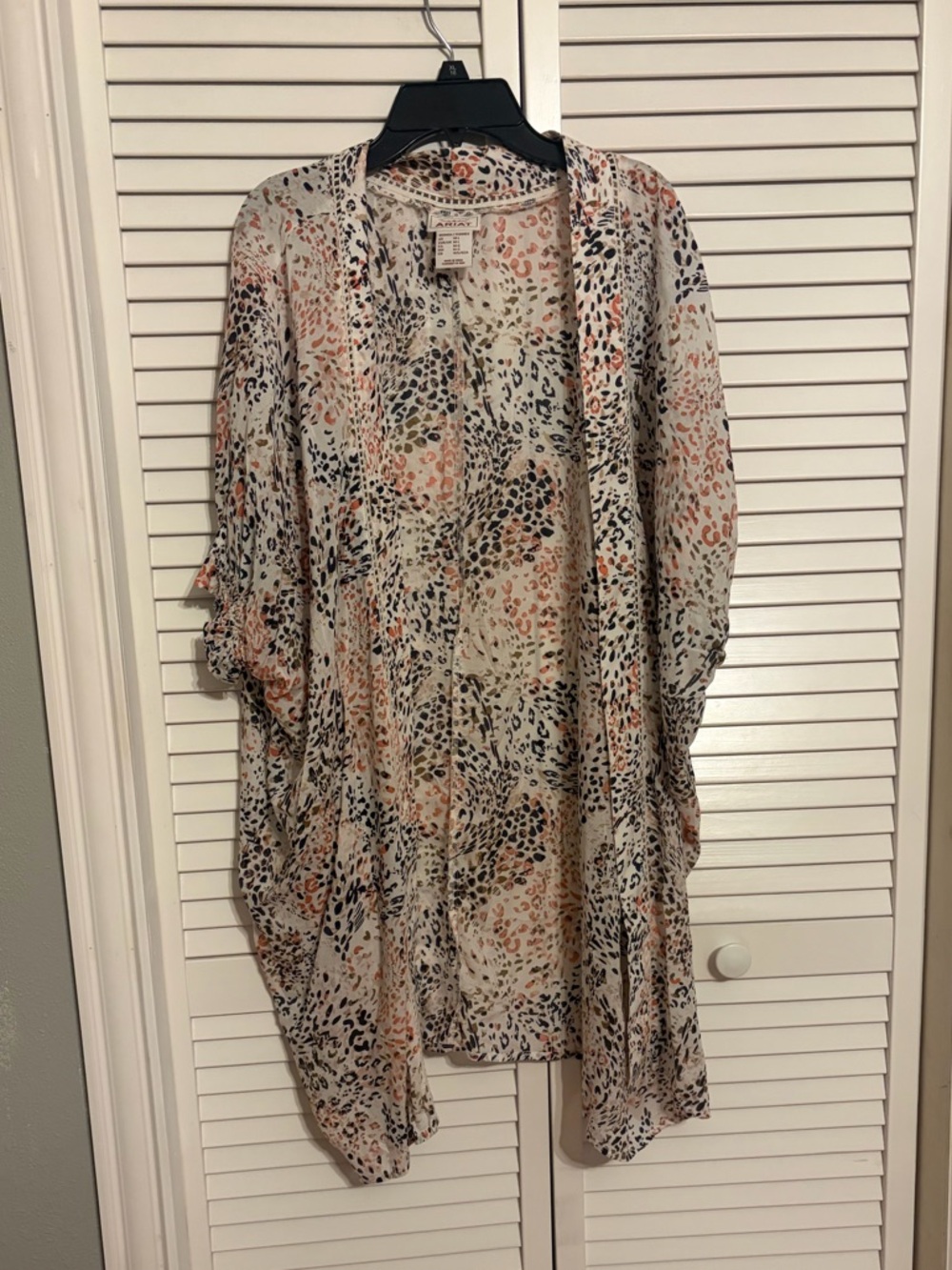 Ariat Cardigan Neutral  Multi Animal Print Kimono